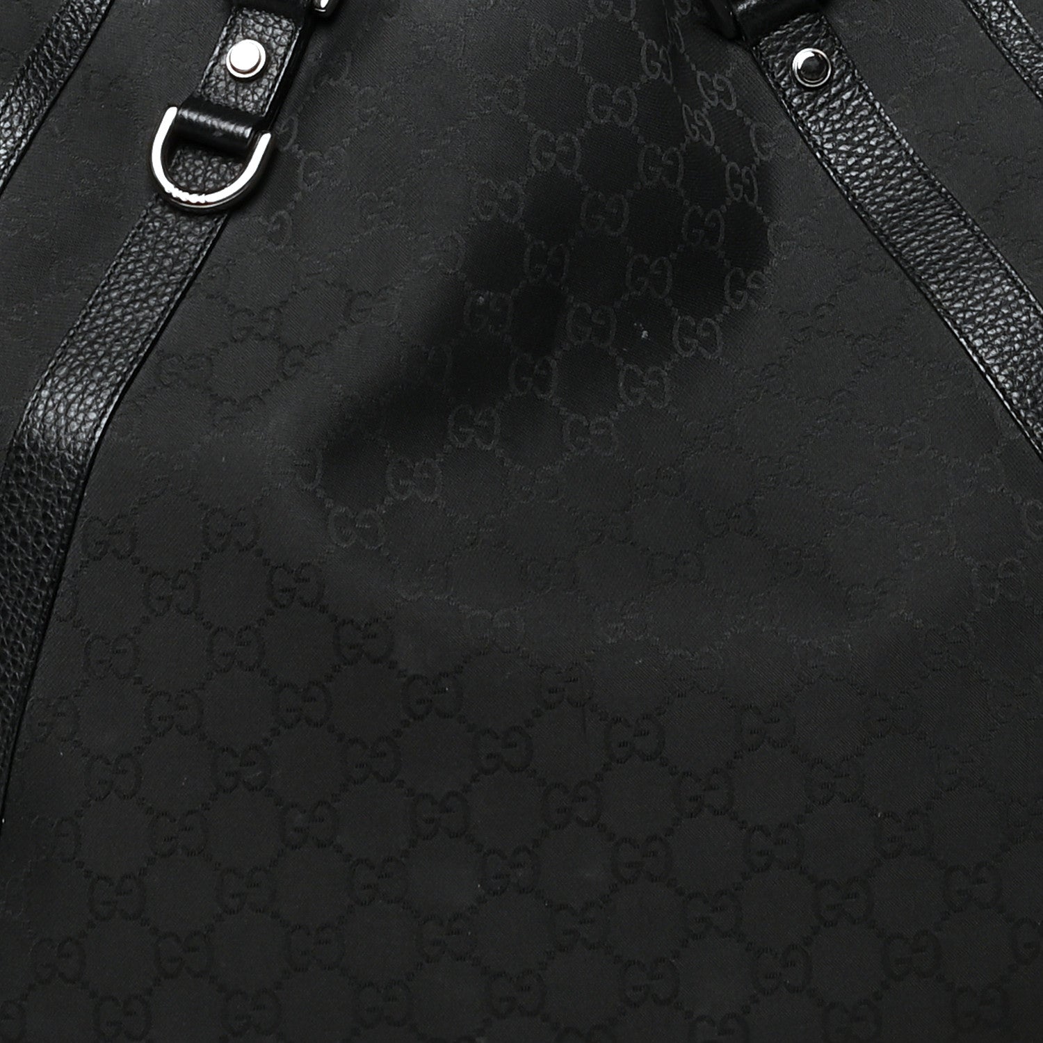 Gucci Monogram Medium Abbey Convertible Tote Black 8 of 15