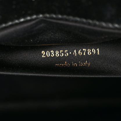 Saint Laurent Textured Patent Monogram Large Belle De Jour Clutch Black 7 of 17