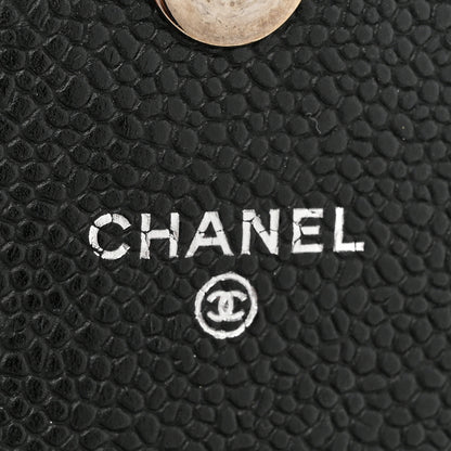 Chanel Caviar Half Moon Wallet On Chain WOC Black 6 of 14