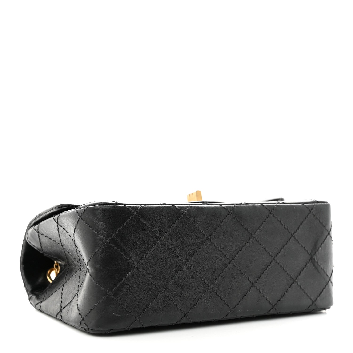 Chanel Aged Calfskin Quilted 2.55 Reissue Mini Flap Black 4 of 11