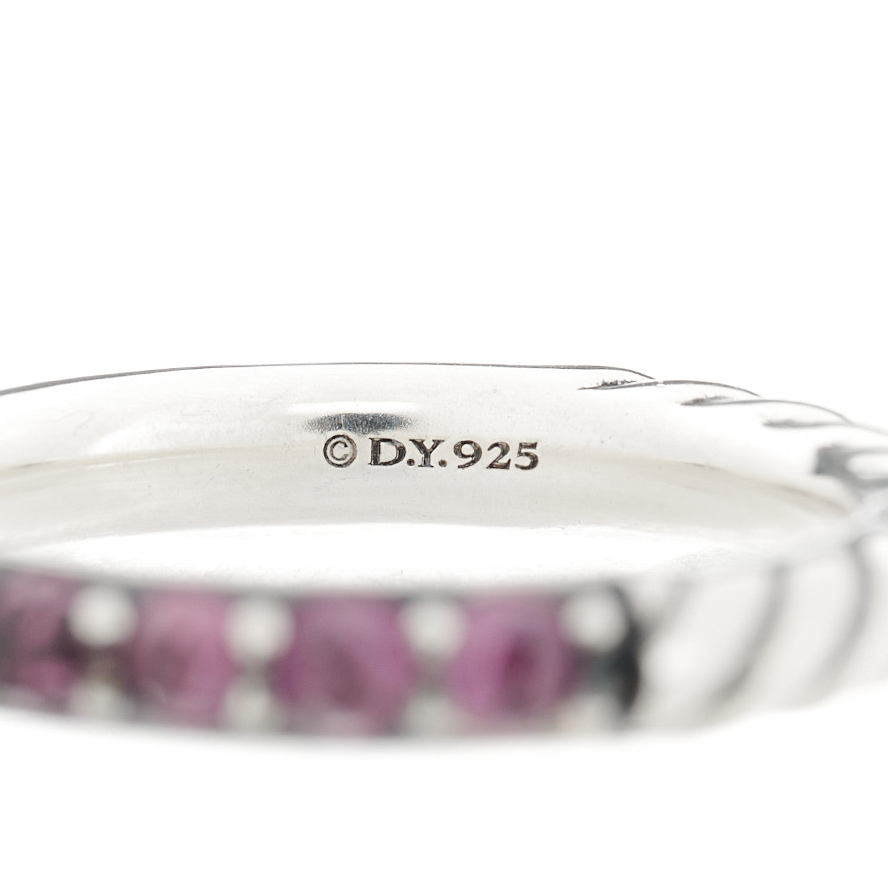 Sterling Silver Rhodolite Garnet Cable Berries Ring 52 6