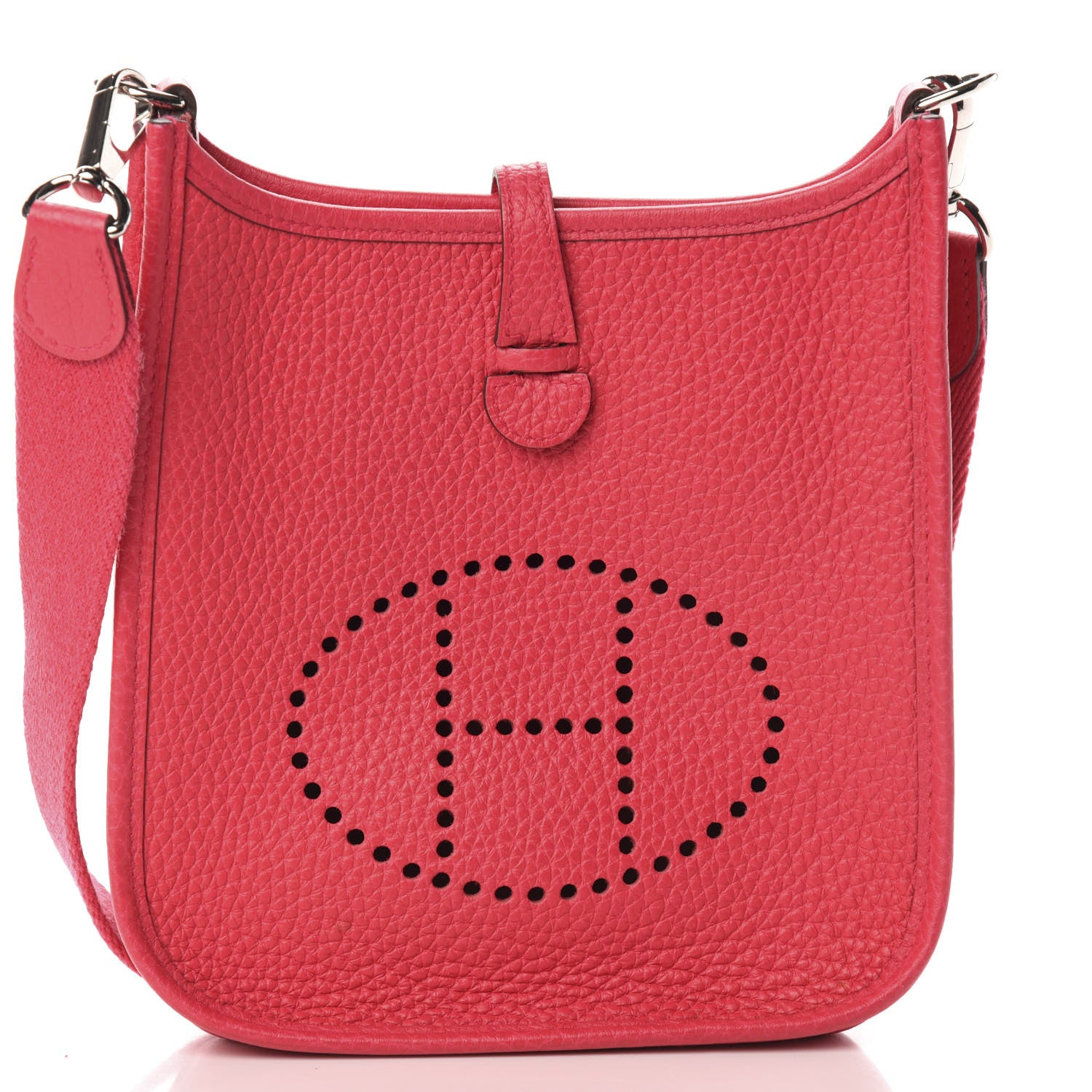 Hermes Taurillon Clemence Evelyne TPM Rose Extreme 10 of 11