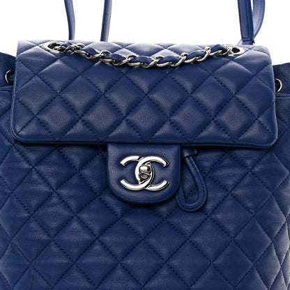 Chanel Lambskin Quilted Small Urban Spirit Backpack Blue 8 of 10