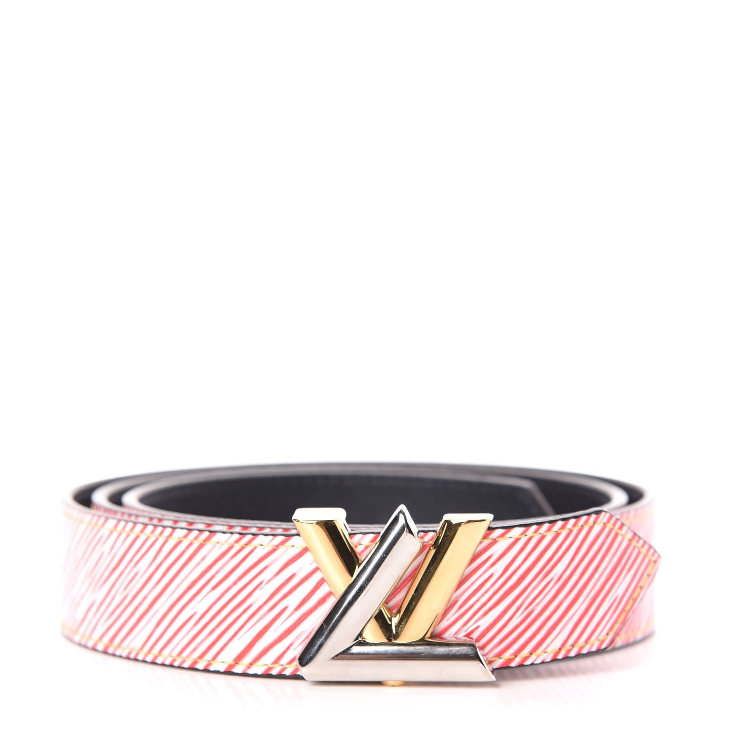 Epi 30mm LV Twist Belt 90 36 Denim Red