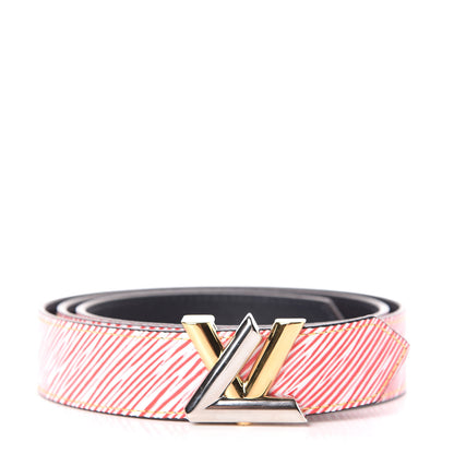 Louis Vuitton Epi 30mm LV Twist Belt 90 36 Denim Red 1 of 10