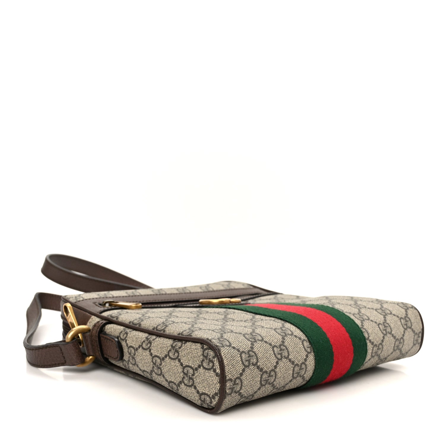 Gucci GG Supreme Monogram Web Small Ophidia Messenger Bag Brown 4 of 11
