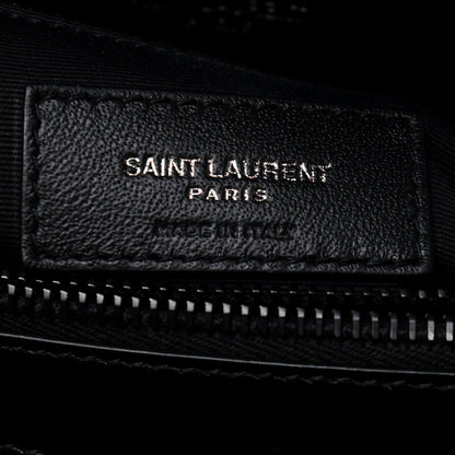 Saint Laurent Calfskin Y Quilted Monogram Medium Loulou Chain Satchel Black 7 of 10