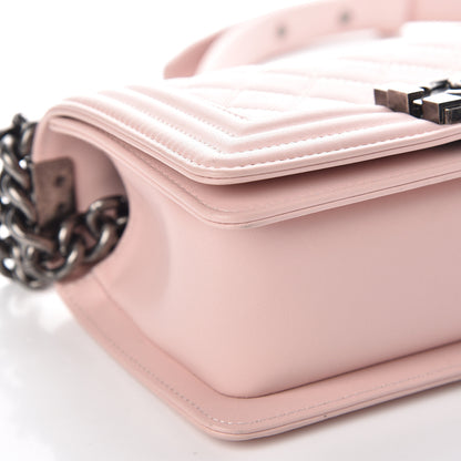 Chanel Calfskin Quilted Small Boy Flap Light Pink 9 of 10