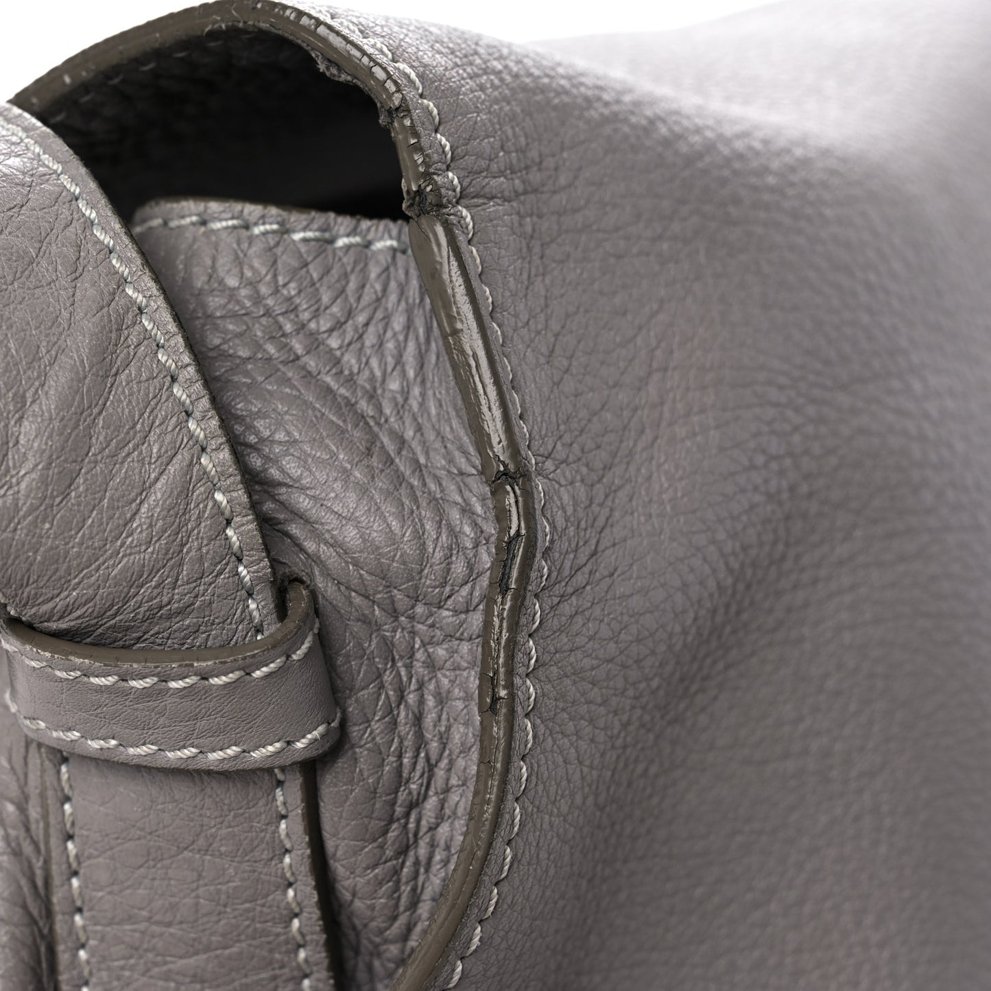 Calfskin Medium Marcie Round Crossbody Bag Cashmere Grey