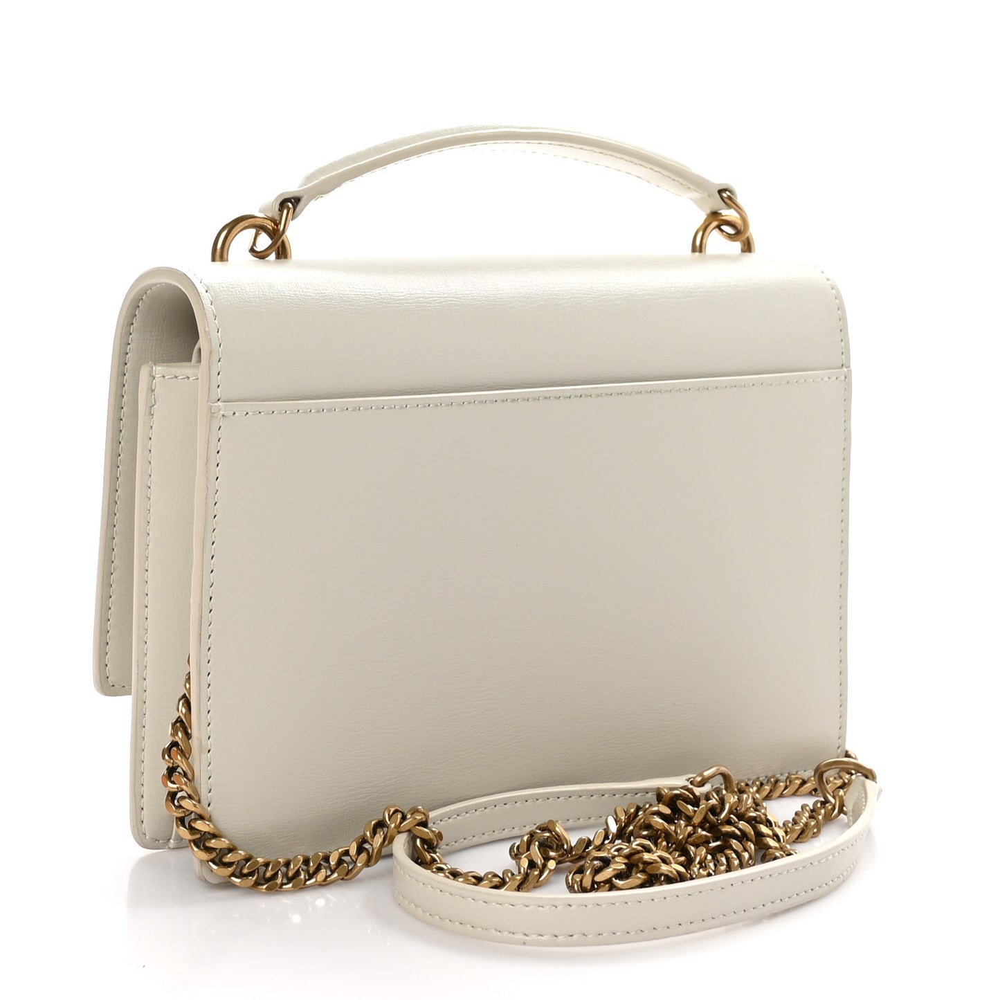 Calfskin Monogram Sunset Chain Wallet Crema Soft