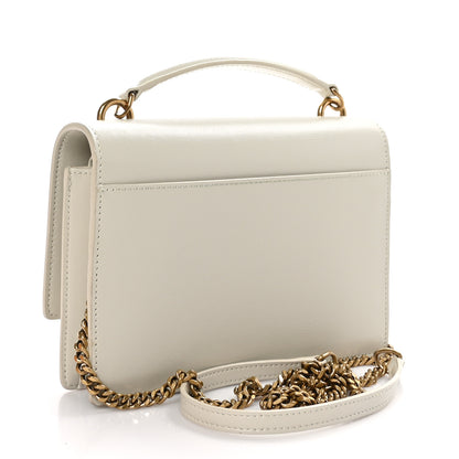 Saint Laurent Calfskin Monogram Sunset Chain Wallet Crema Soft 3 of 10