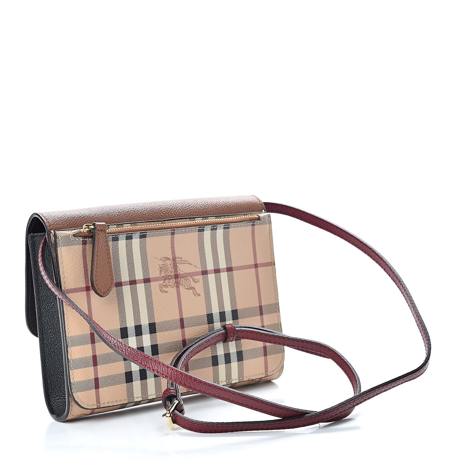 Burberry Haymarket Check Small Loxley Crossbody Bright Toffee 3 of 11