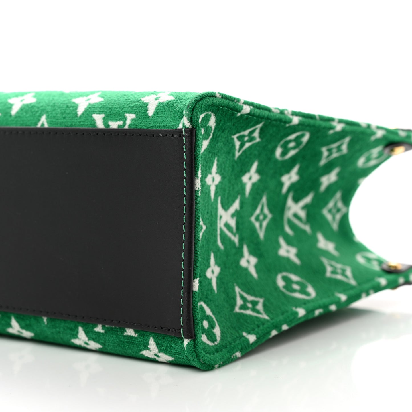 Jacquard Velvet Monogram Onthego PM Green