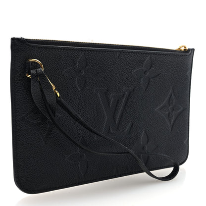 Louis Vuitton Empreinte Monogram Giant Neverfull MM Pochette Black 3 of 6