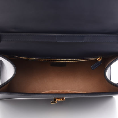 Gucci Calfskin Medium Sylvie Top Handle Bag Blue 5 of 12