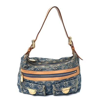 Louis Vuitton Monogram Denim Baggy PM  Blue 1 of 14