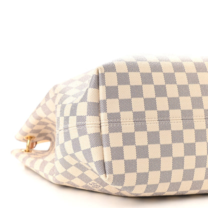 Louis Vuitton Damier Azur Graceful MM Rose Ballerine 6 of 7