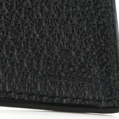 Gucci Calfskin Boar Effect GG Marmont Card Case Black 6 of 7