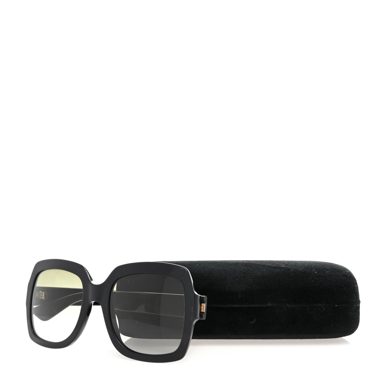 Gucci Oversized Square GG0036S Sunglasses Black 8 of 8