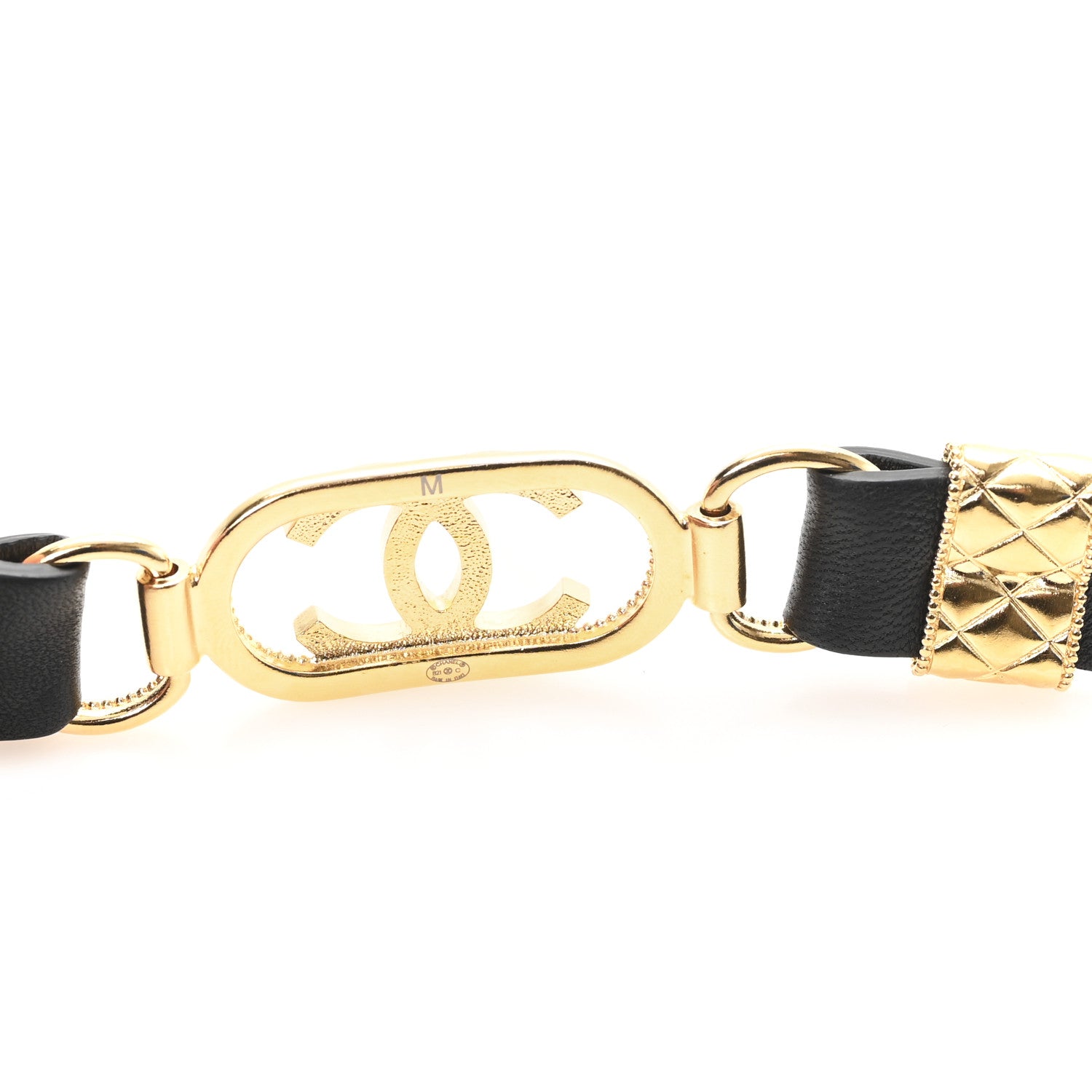 Chanel Lambskin CC Metal Double Wrap Belt Black 4 of 4