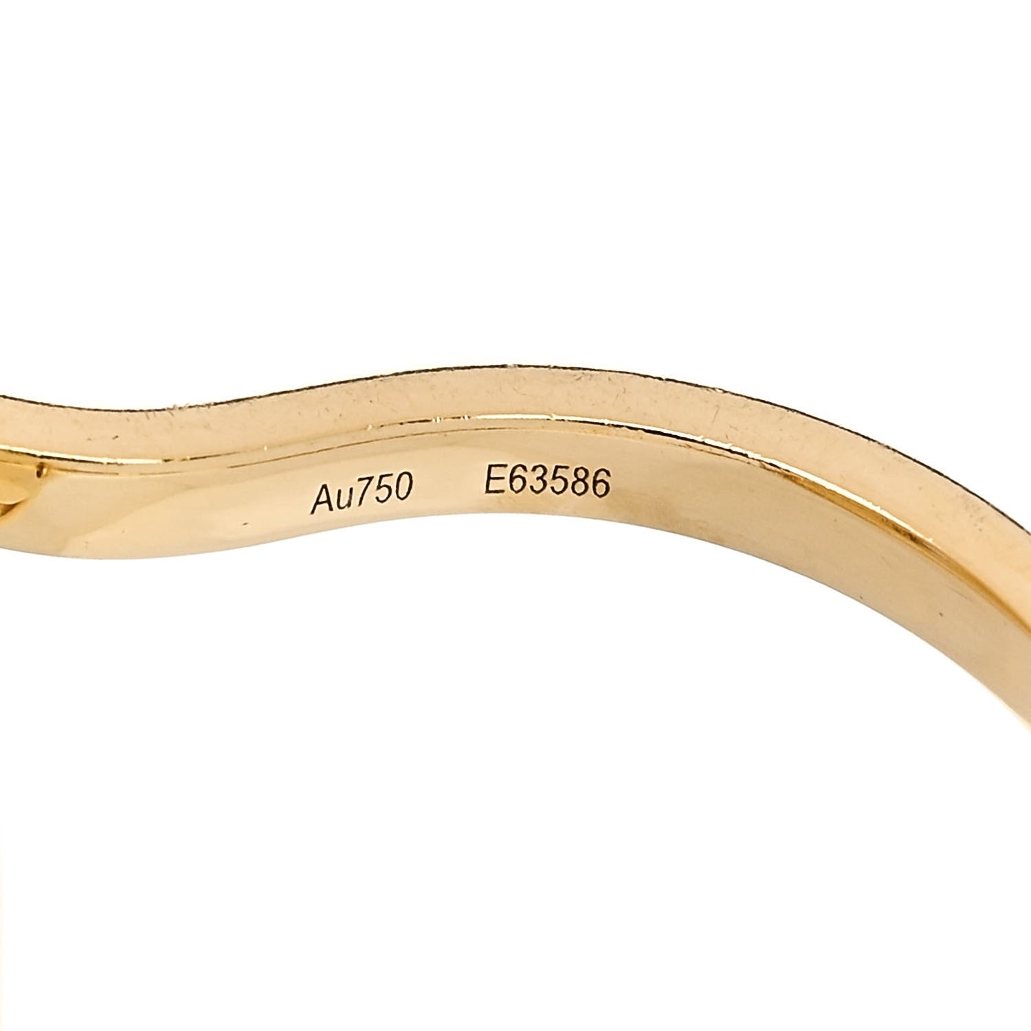 Messika 18K Yellow Gold Diamond Malachite Lucky Move Ring 49 5 5 of 7