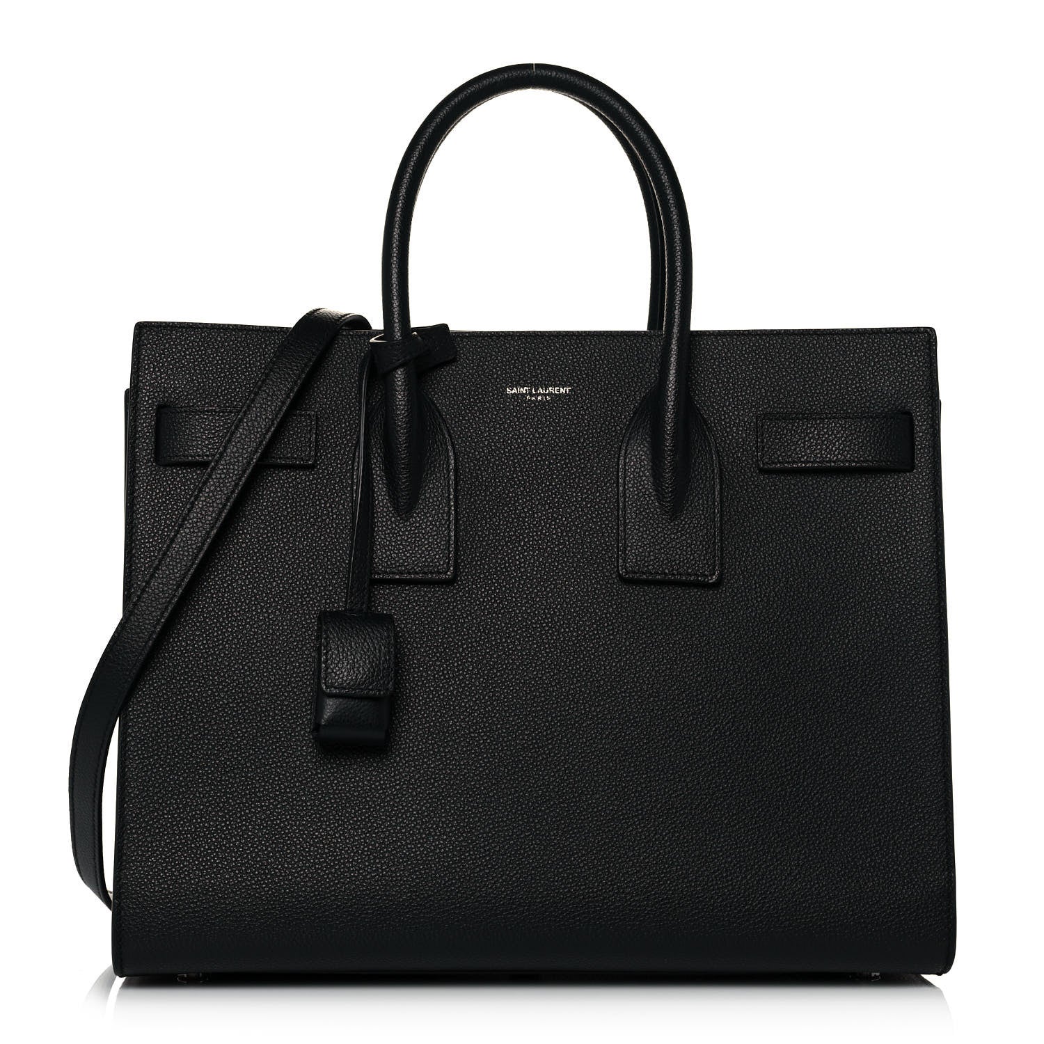 Saint Laurent Grained Calfskin Small Sac De Jour Black 1 of 14