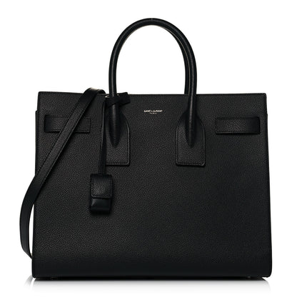Saint Laurent Grained Calfskin Small Sac De Jour Black 1 of 14