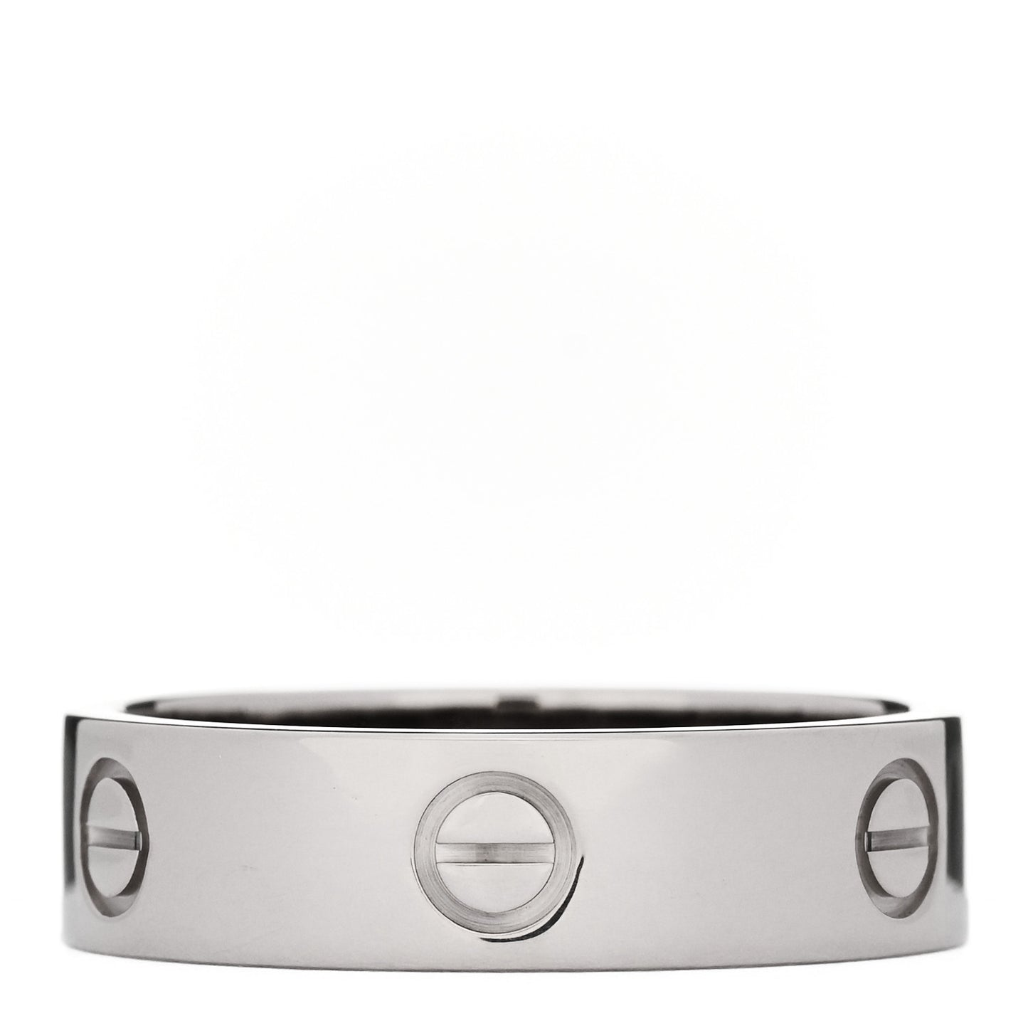 18K White Gold 5.5mm LOVE Ring 63 10.5