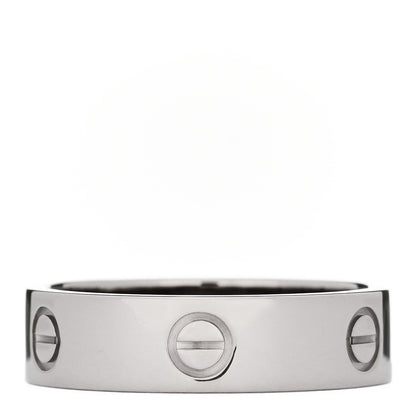 Cartier 18K White Gold 5.5mm LOVE Ring 63 10.5 3 of 4
