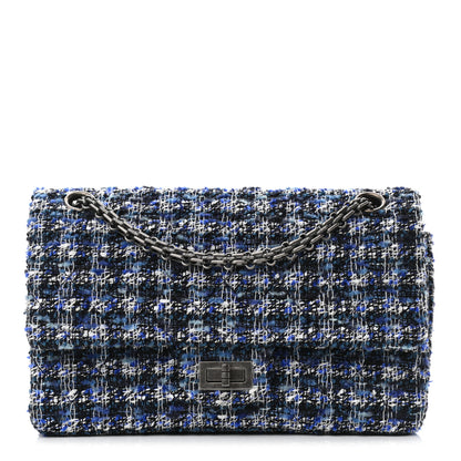 Chanel Tweed Quilted 2.55 Reissue 225 Flap Blue 1 of 10