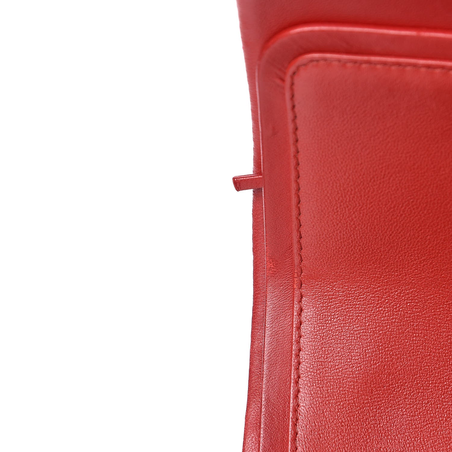 Chanel Lambskin Quilted Jumbo Double Flap Red 10 of 15