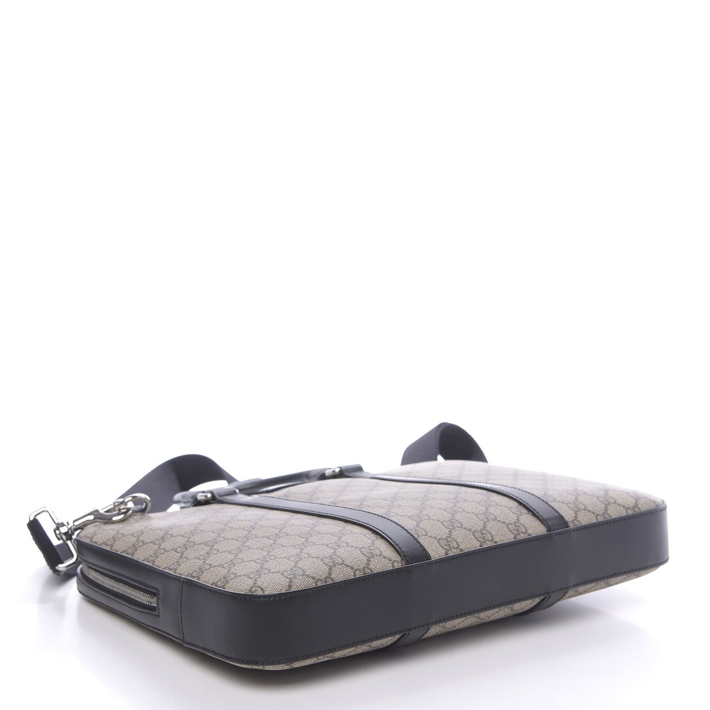GG Supreme Monogram Briefcase Black