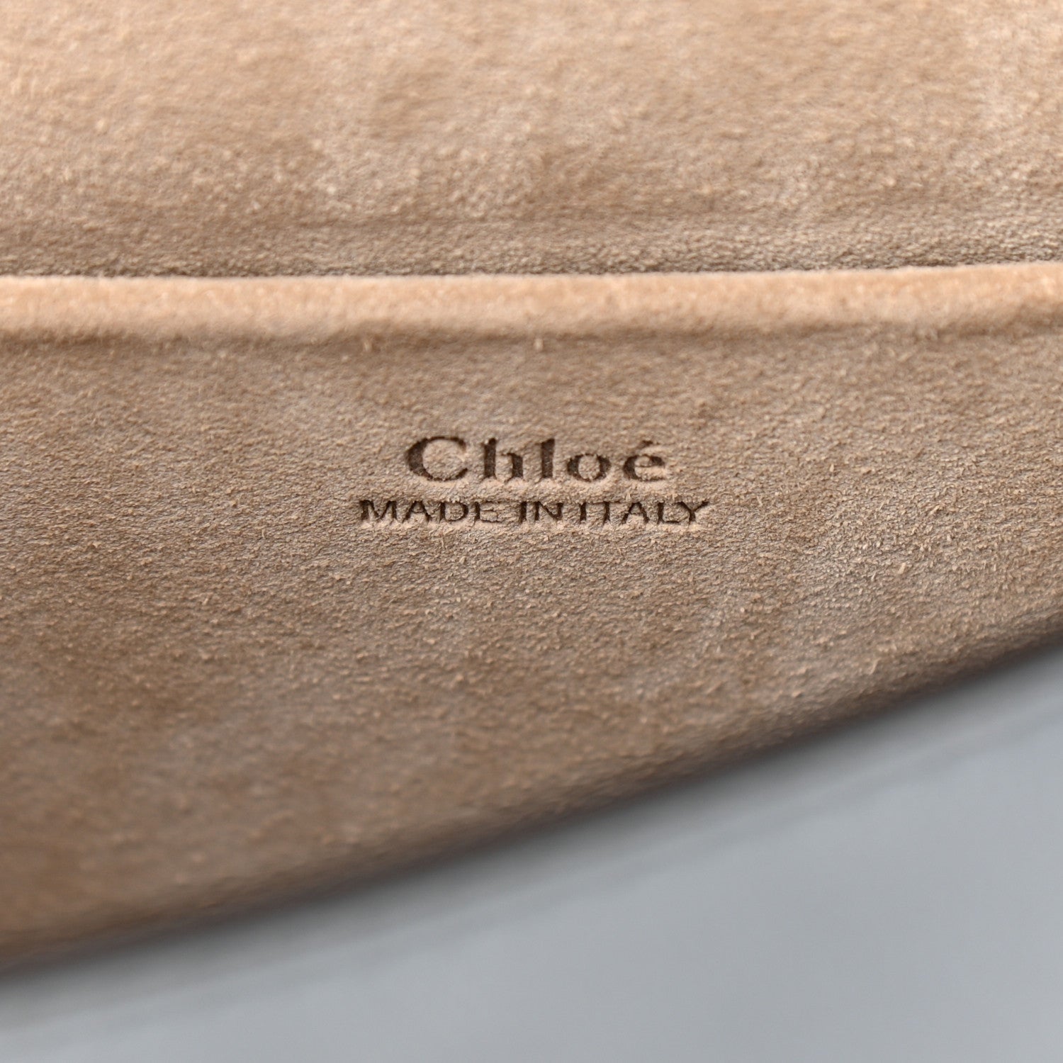 Chloe Calfskin Suede Medium Nile Bracelet Bag Cloudy Blue 6 of 10