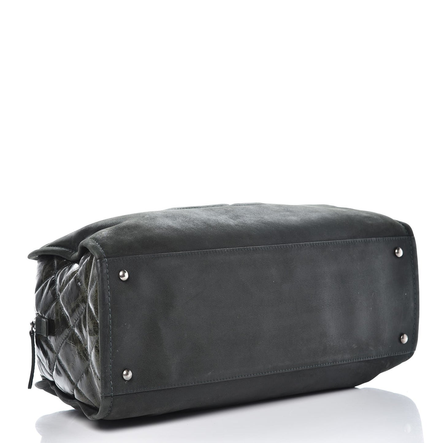 Iridescent Calfskin In The Mix Bowler Green