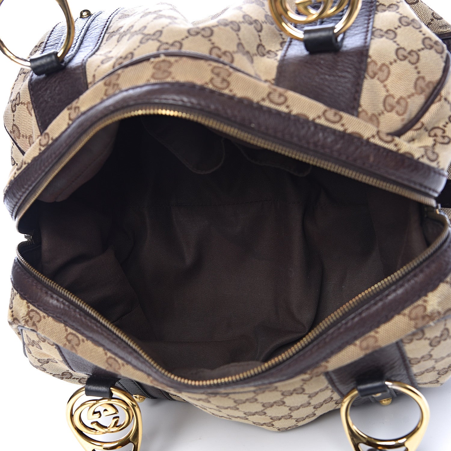 Gucci Monogram Medium Interlocking Icon Tote Dark Brown 5 of 21