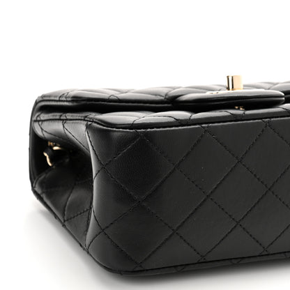 Chanel Lambskin Quilted Enamel Mini Pearl Crush Flap Black 9 of 11
