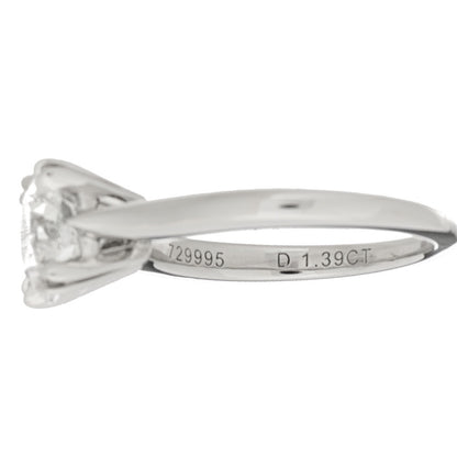 Harry Winston Platinum Diamond 1.39ct Round Brilliant Cut Solitaire Engagement Ring 46 3.75 5 of 8
