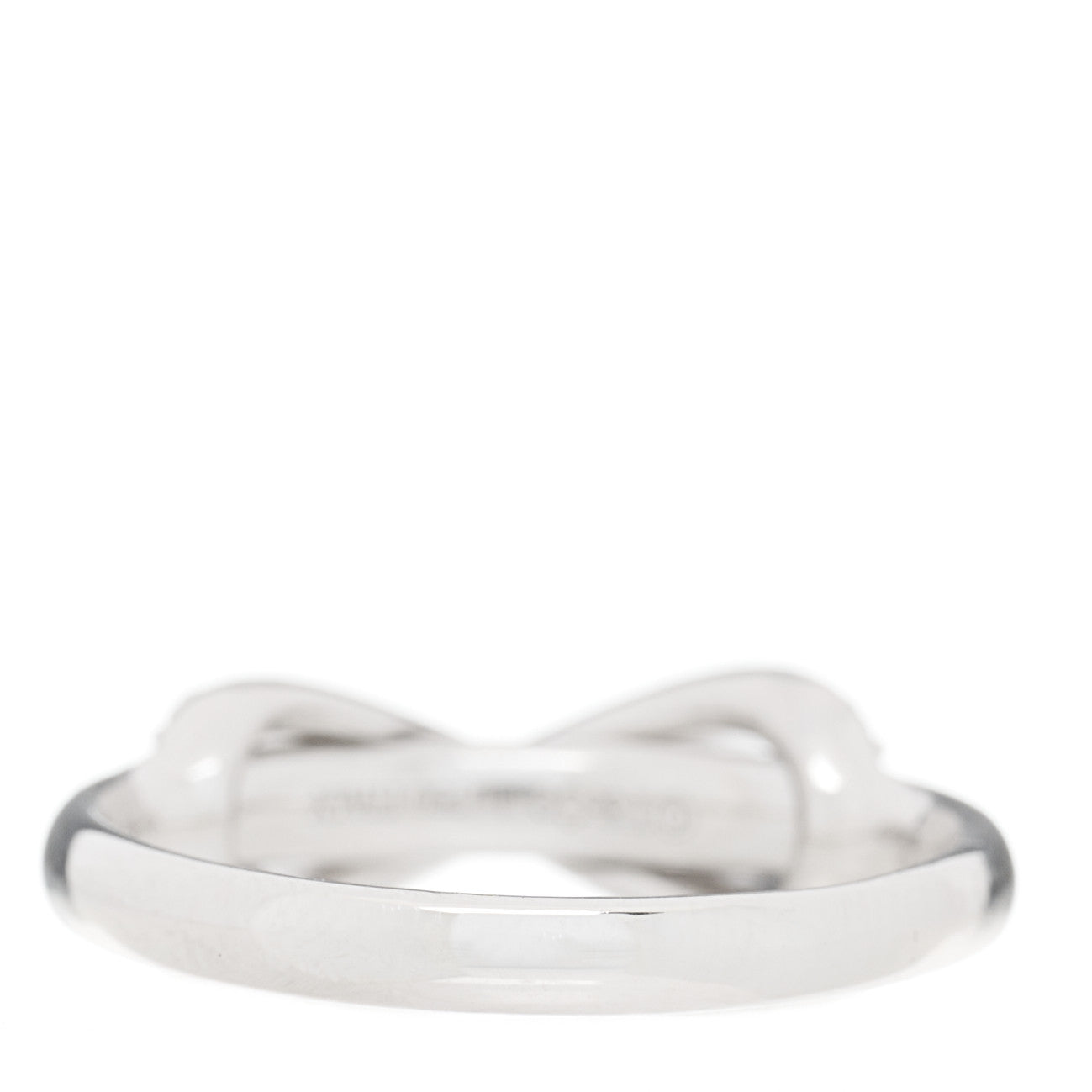 18K White Gold Diamond Infinity Ring 49 4.75