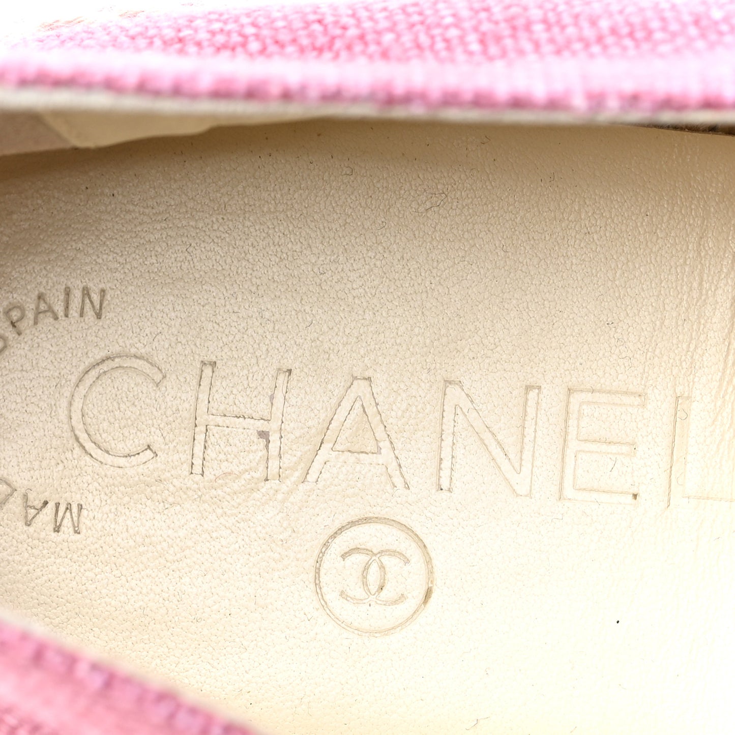 Linen CC Espadrilles 41 Pink Black