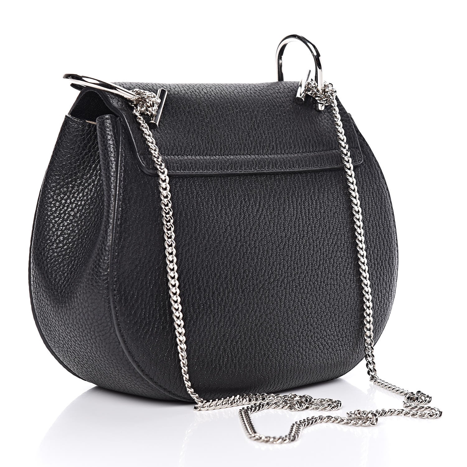 Chloe Grained Lambskin Drew Shoulder Bag Black 3 of 8