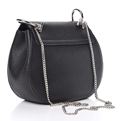 Chloe Grained Lambskin Drew Shoulder Bag Black 3 of 8