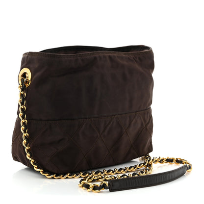 Prada Nylon Tessuto Impuntu Quilted Shoulder Bag Corniola 3 of 10