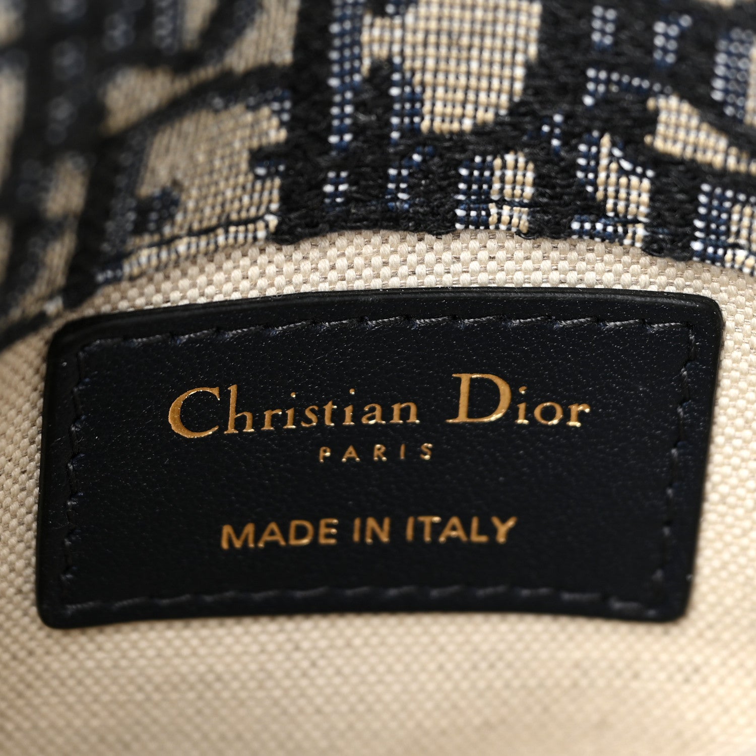 Christian Dior Oblique Saddle Belt Bag Blue 6 of 9