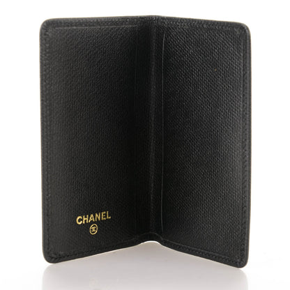 Chanel Grained Calfskin Small CC Button Pocket Agenda Cover Black 5 of 7
