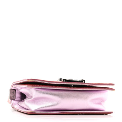 Chanel Metallic Patent Calfskin Quilted Small Boy Flap Pink 4 of 14