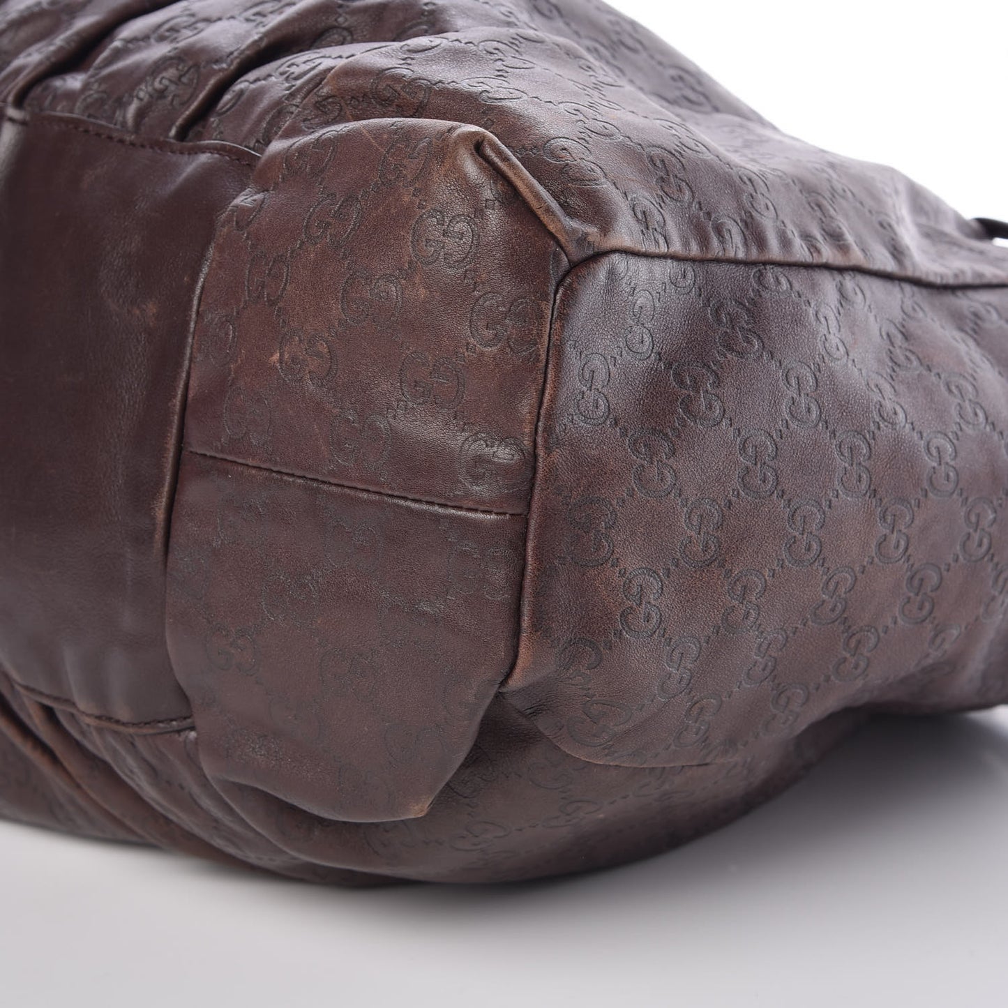 Guccissima Large Hysteria Tote Brown
