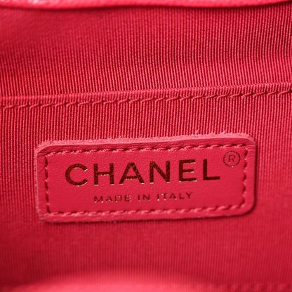 Chanel Caviar Quilted Fashion Therapy Bucket Drawstring Bag Dark Pink 6 of 11
