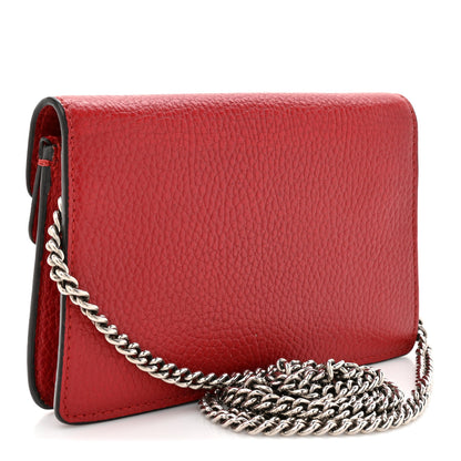 Gucci Calfskin Super Mini Dionysus Shoulder Bag Hibiscus Red 3 of 15