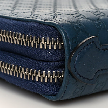 Gucci Guccissima Signature Travel Document Case Blue 9 of 10