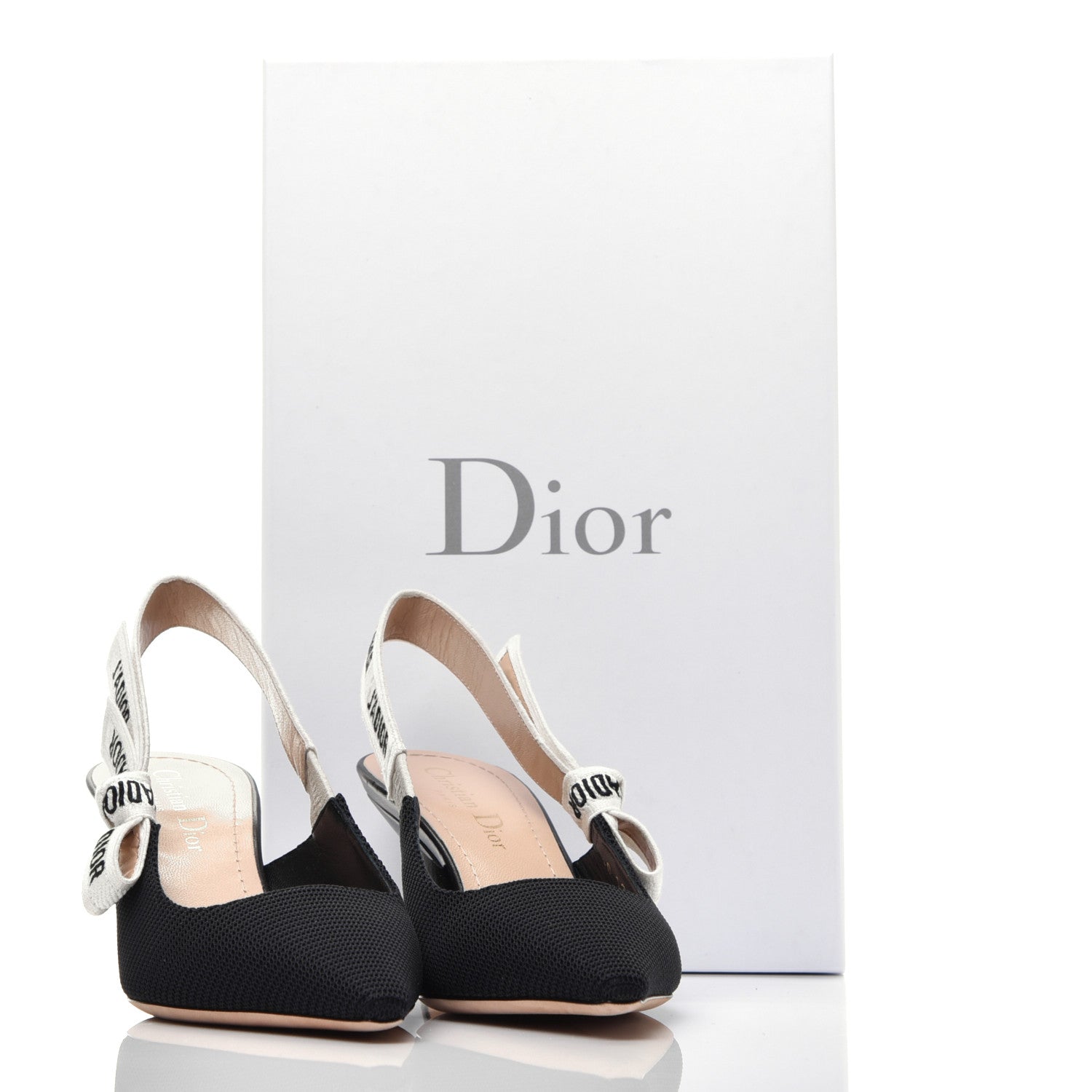 Christian Dior Technical Canvas Ribbon J Adior Slingback 65mm Pumps 35 Black 10 of 10